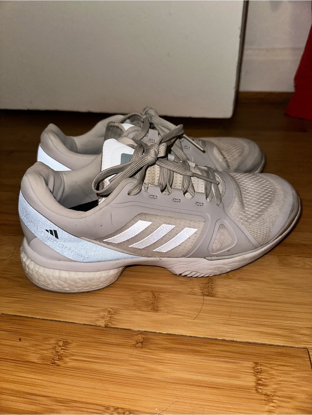 Women’s Adidas by Stella McCartney blue and grey Tennis Shoes Size 8